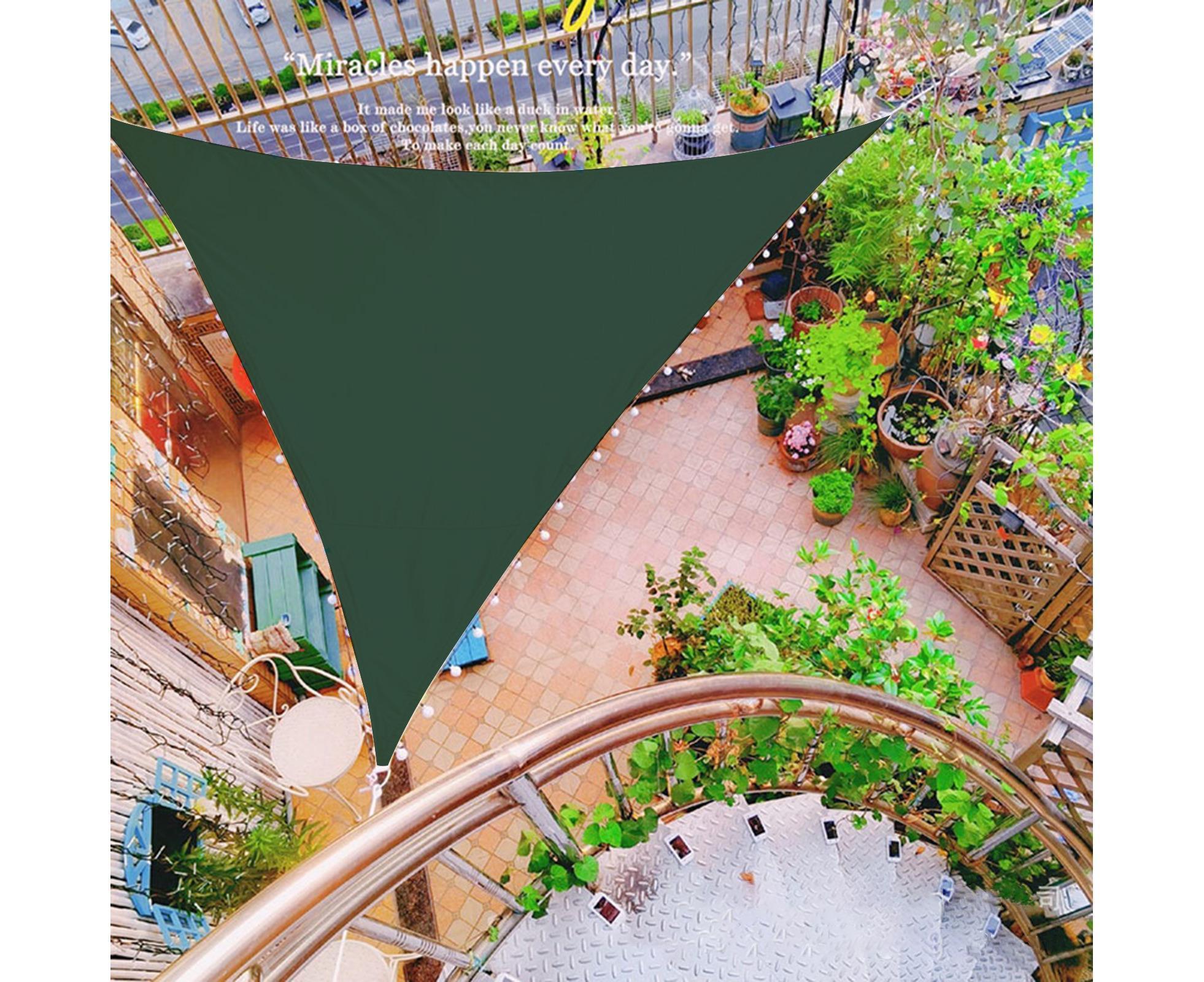 Shade Sail Triangle Heavy Duty - Atrovirens - Image 3
