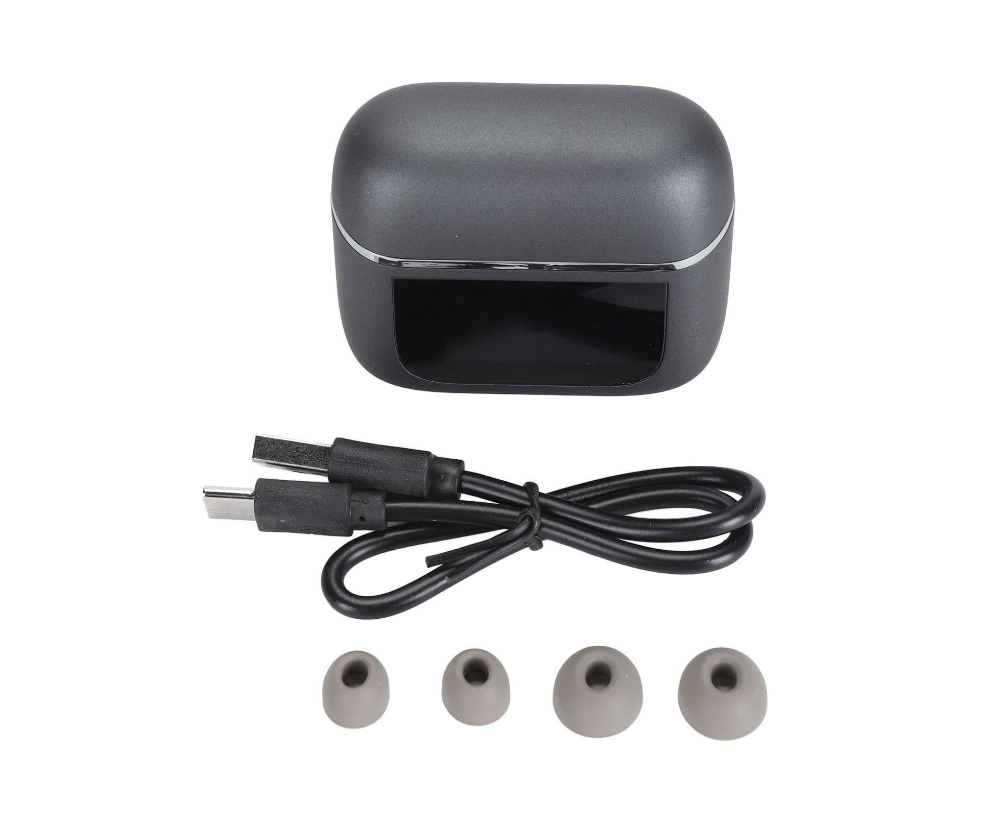 Language Translator Earbuds Bluetooth 5.3 Noise Reduction 74 Languages 70 Accent 4 Modes Wireless Translation Headset Sparkling Black - Image 1
