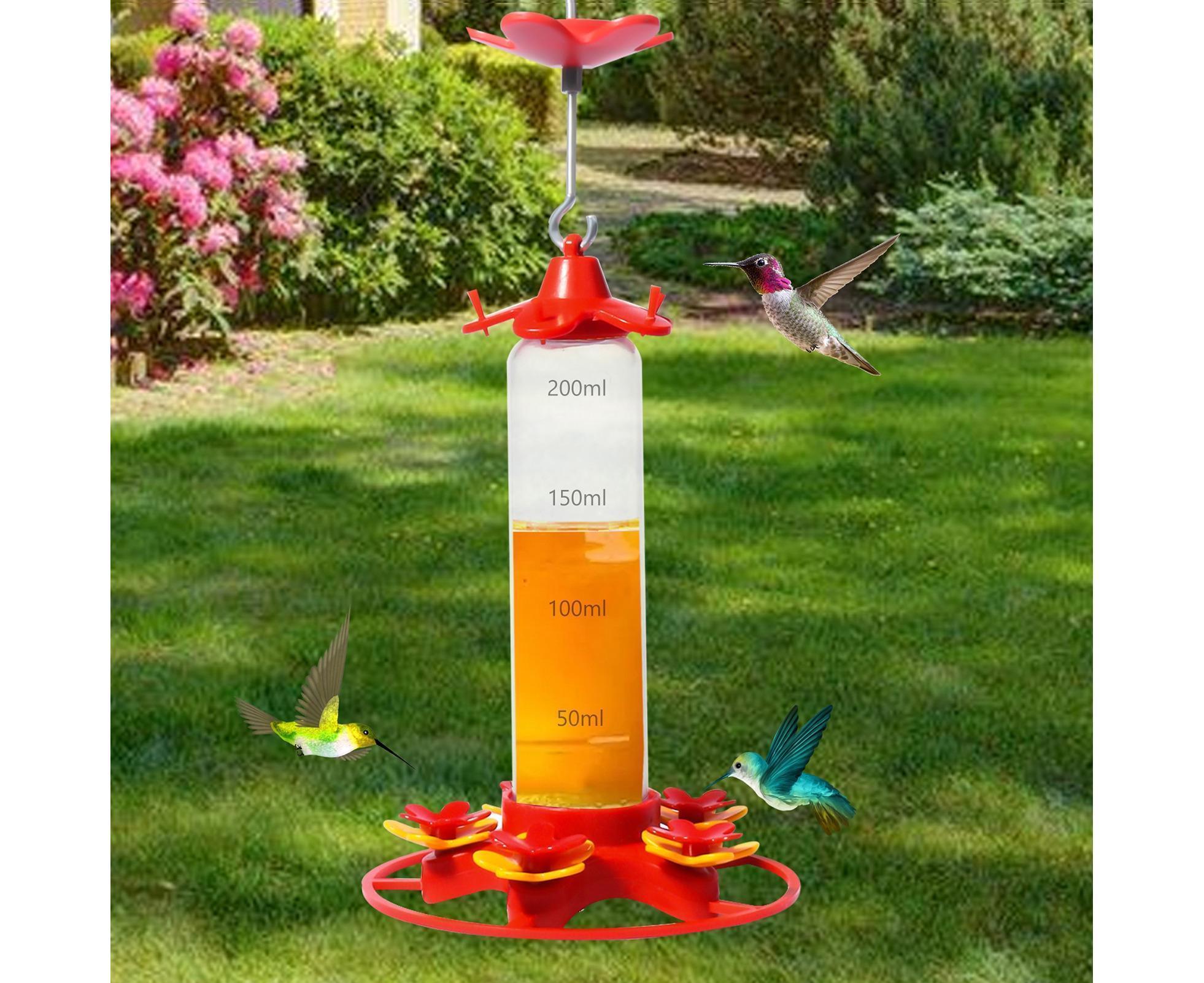Hanging Feeder Hook Leakproof Hummingbird Feeder - Red - Image 5