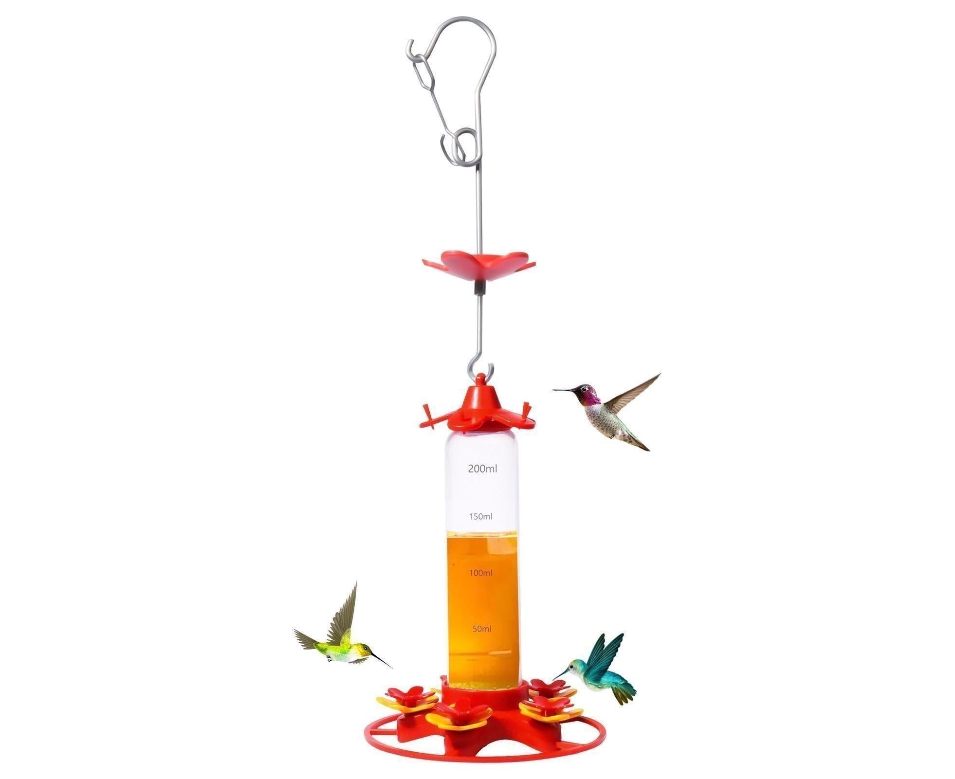 Hanging Feeder Hook Leakproof Hummingbird Feeder - Red - Image 6