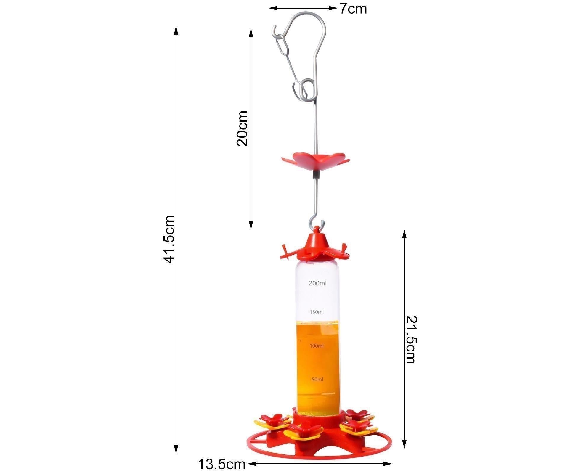 Hanging Feeder Hook Leakproof Hummingbird Feeder - Red - Image 7