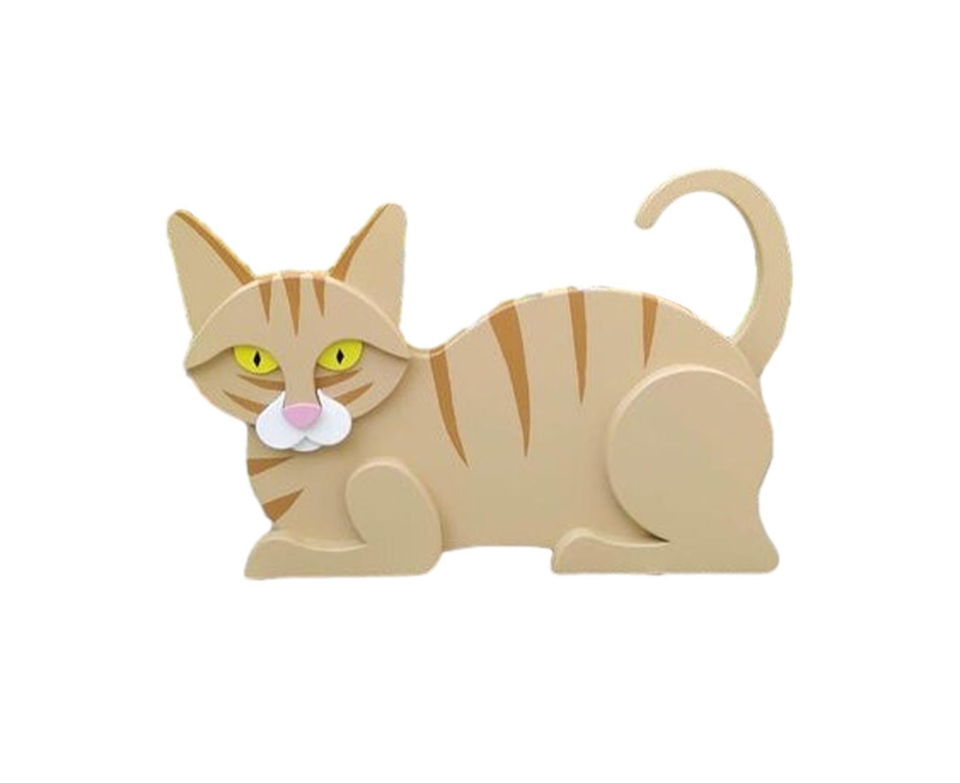 Flower Pot Cat Shape Garden Decoration - F - Image 1