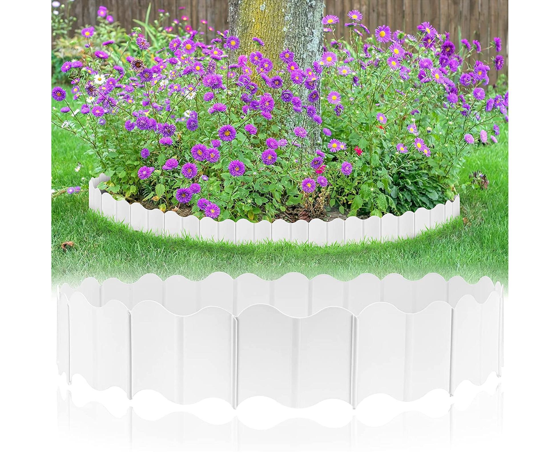 20Pcs Border Fence Walkway Landscape Edging - White - Image 2