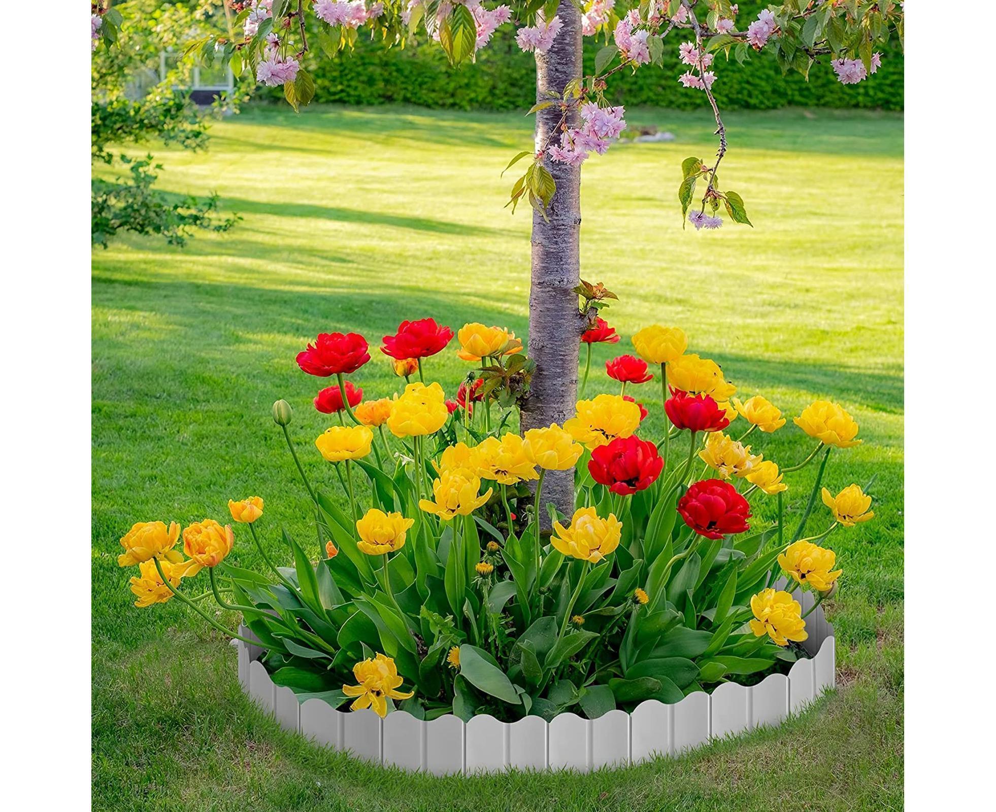 20Pcs Border Fence Walkway Landscape Edging - White - Image 6
