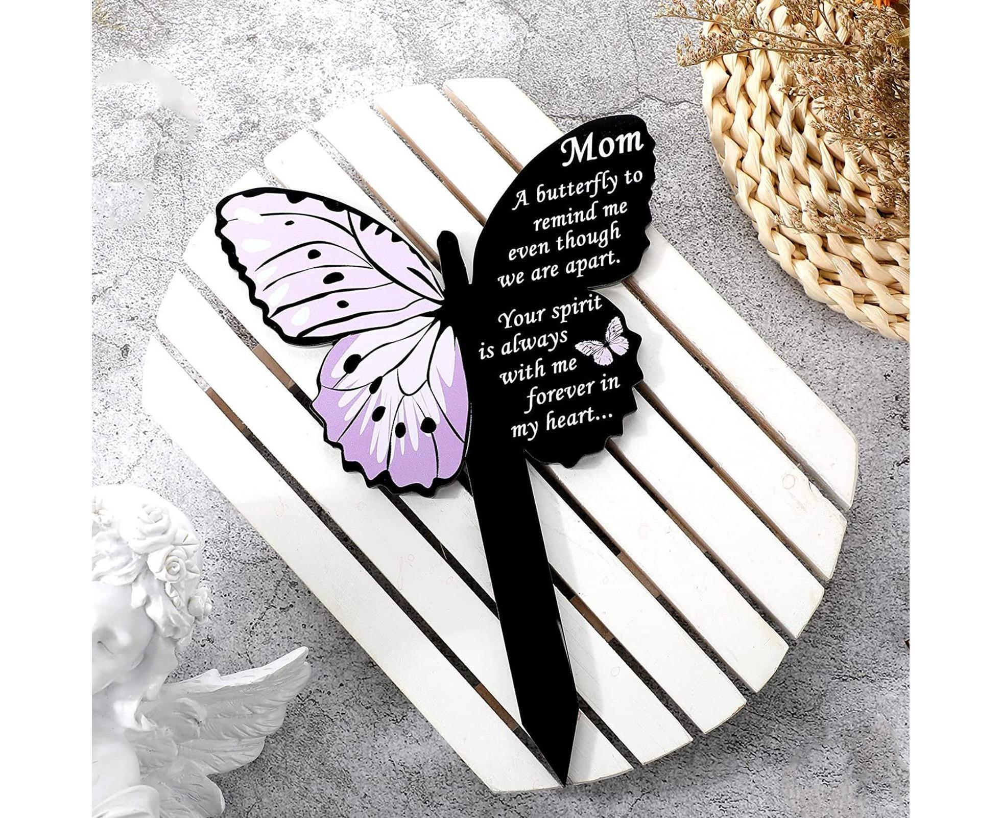 Cemetery Insert Beech Butterfly Stake - Pink - Image 4