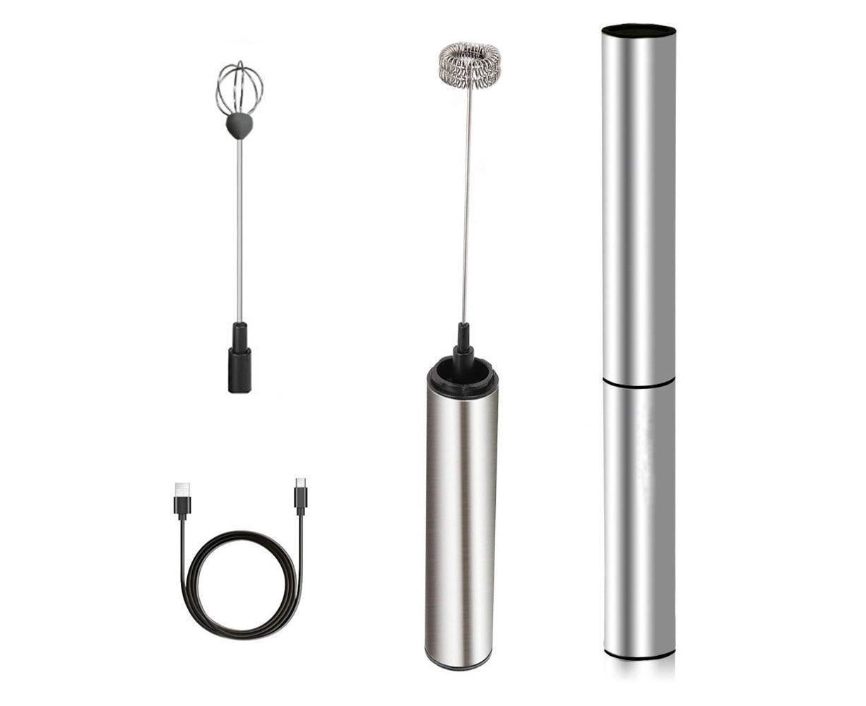 Rechargeable Milk Frother - Portable Travel - 2-Speed - Image 1