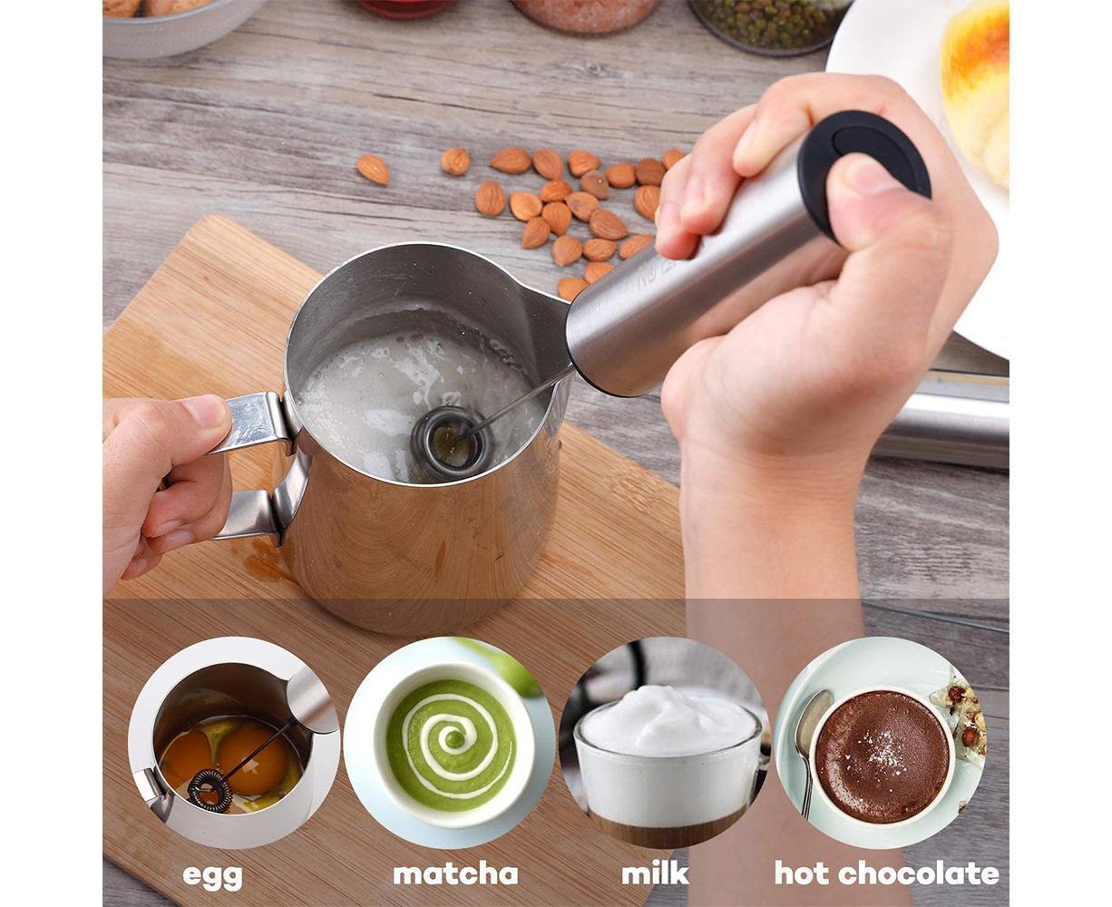 Rechargeable Milk Frother - Portable Travel - 2-Speed - Image 4