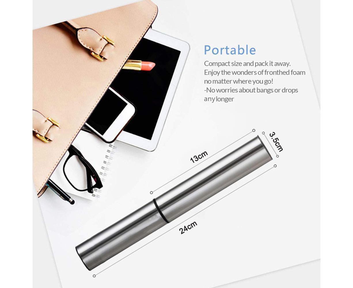 Rechargeable Milk Frother - Portable Travel - 2-Speed - Image 5