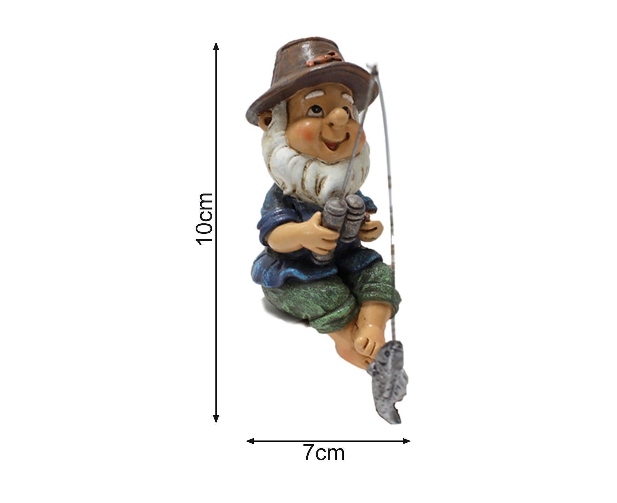 Lovely Fishing Man Shape Statue Decor Adorable Handmade Resin Statue Model for Garden-Fishing - Image 6