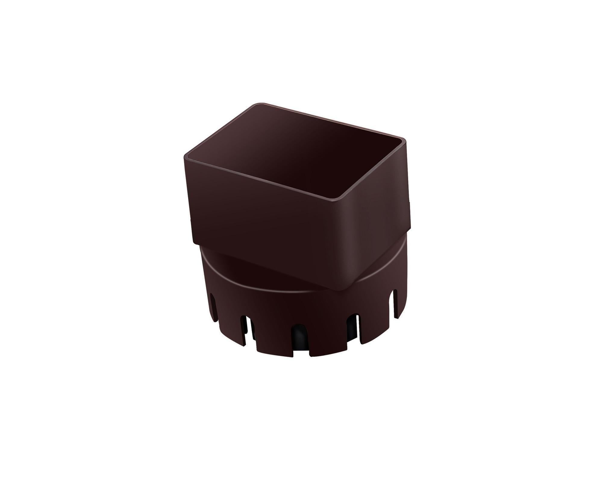 Downspout Adapter Rain Gutter Extender - Brown M - Image 1