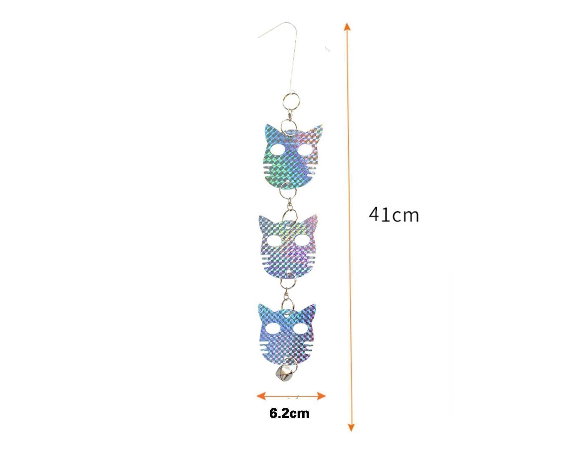 4Pcs Owl Bird Repellent Reflective Discs - 4pcs - Image 6