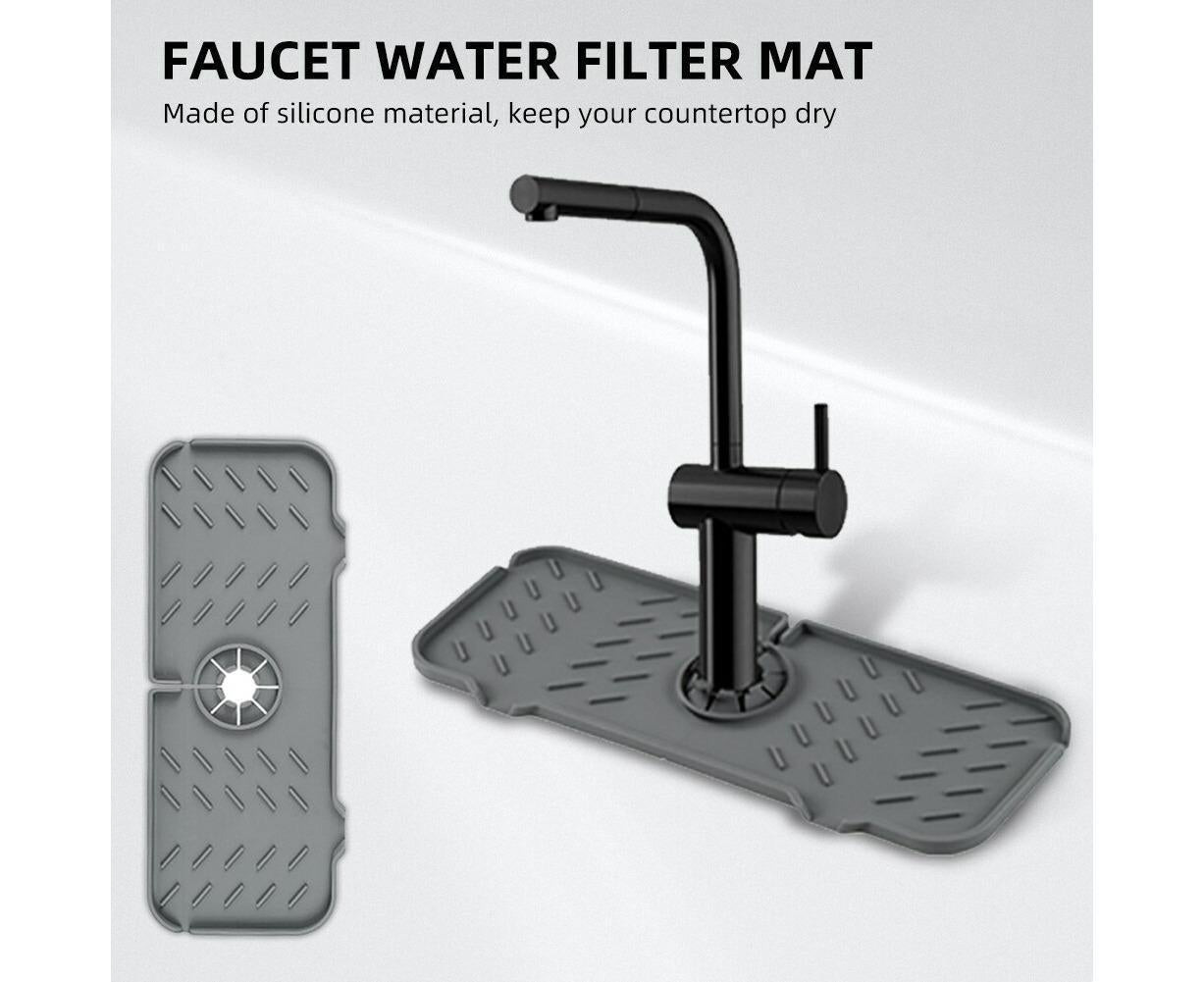 Tap Silicone Water Filter Mat - Splash Protector - Rubber - Image 2