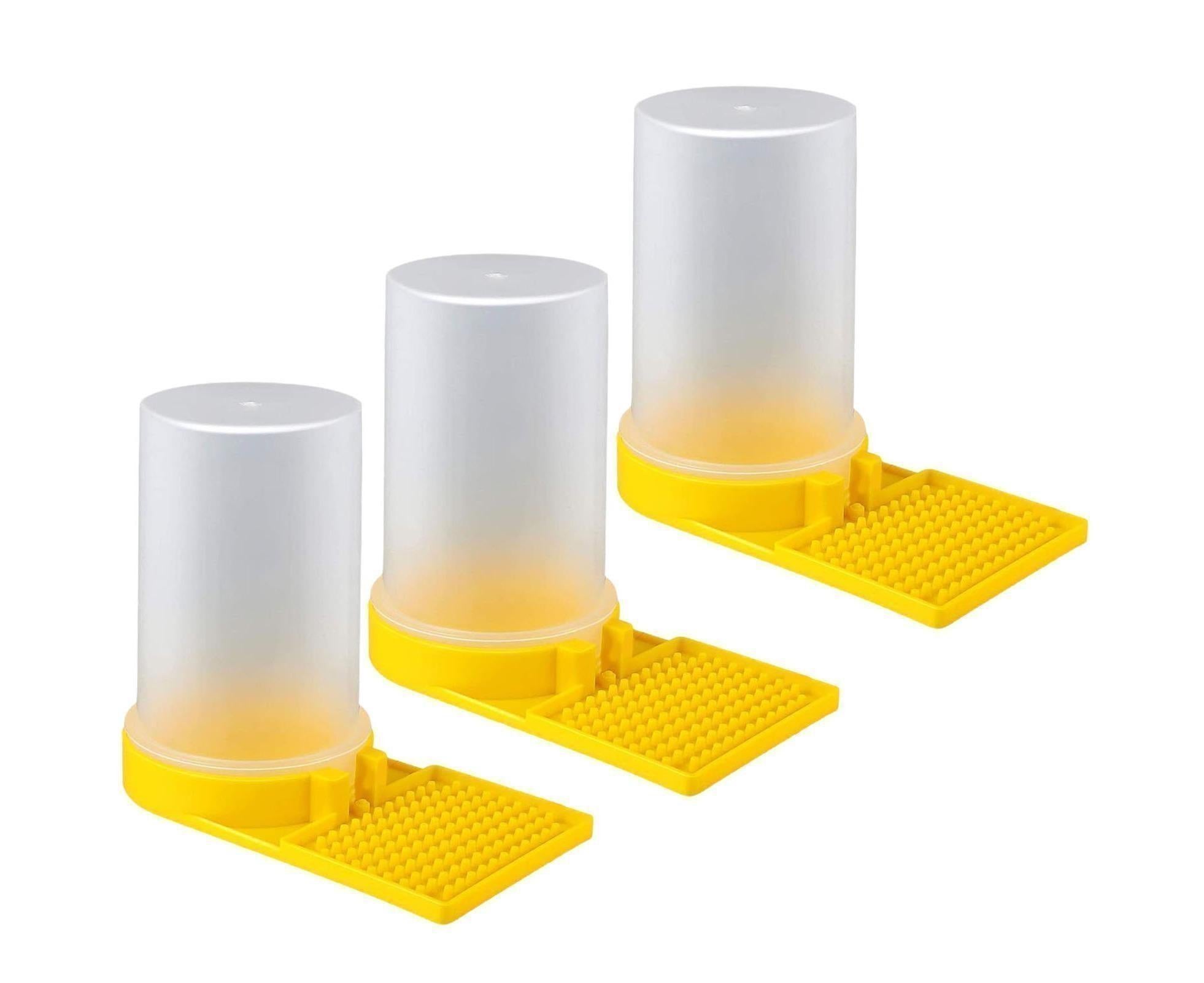 3Pcs Bee Waterers Beekeeping Equipment - Yellow - Image 2