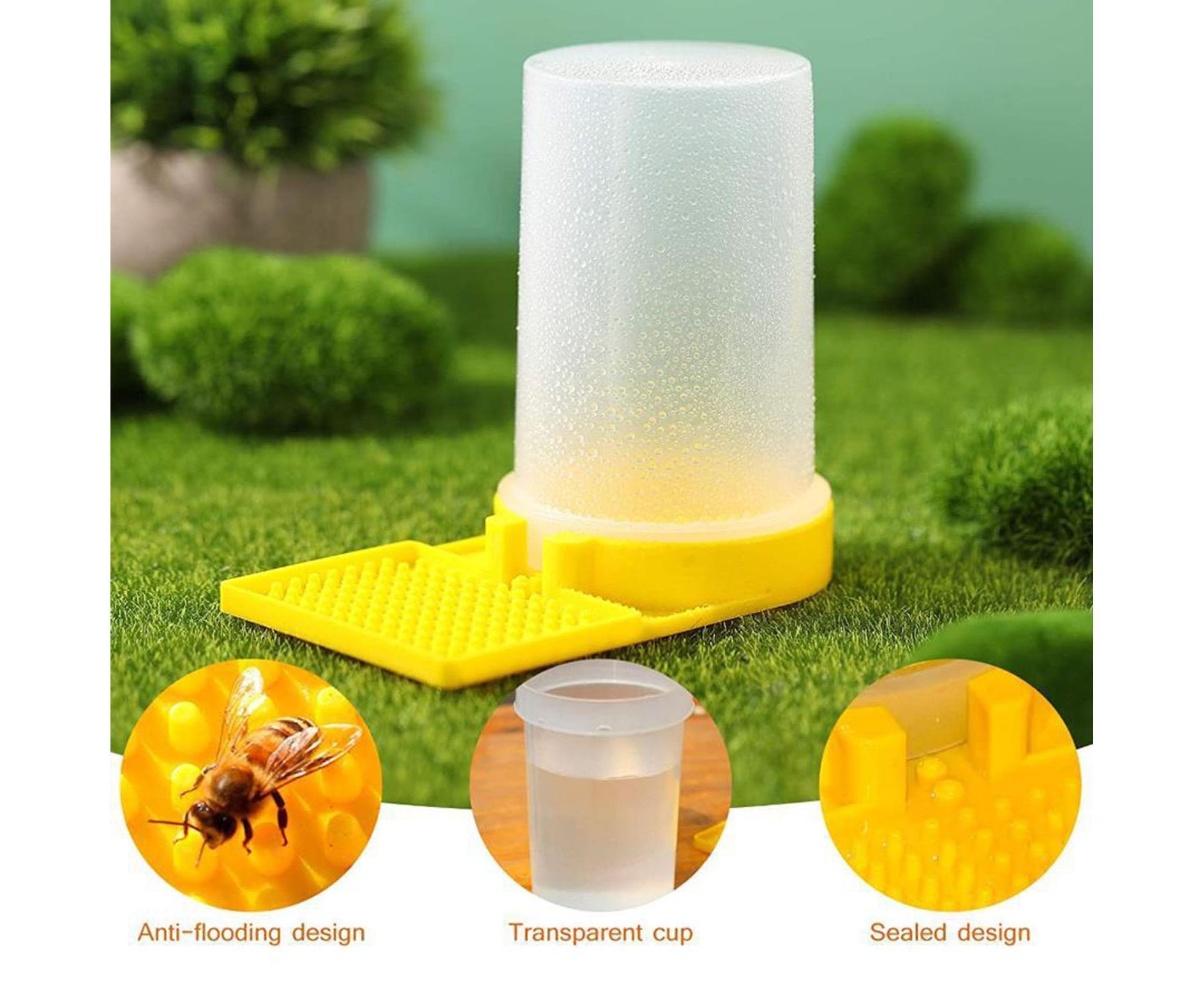3Pcs Bee Waterers Beekeeping Equipment - Yellow - Image 3