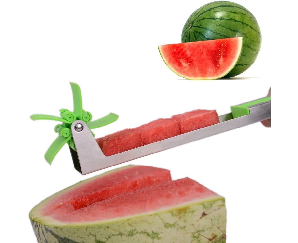 Watermelon Windmill Cutter - Stainless Steel Slicer - Green - Image 3