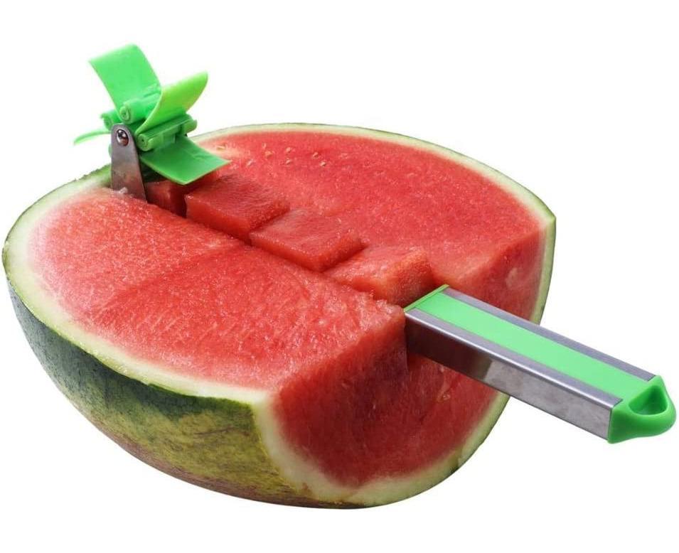 Watermelon Windmill Cutter - Stainless Steel Slicer - Green - Image 4