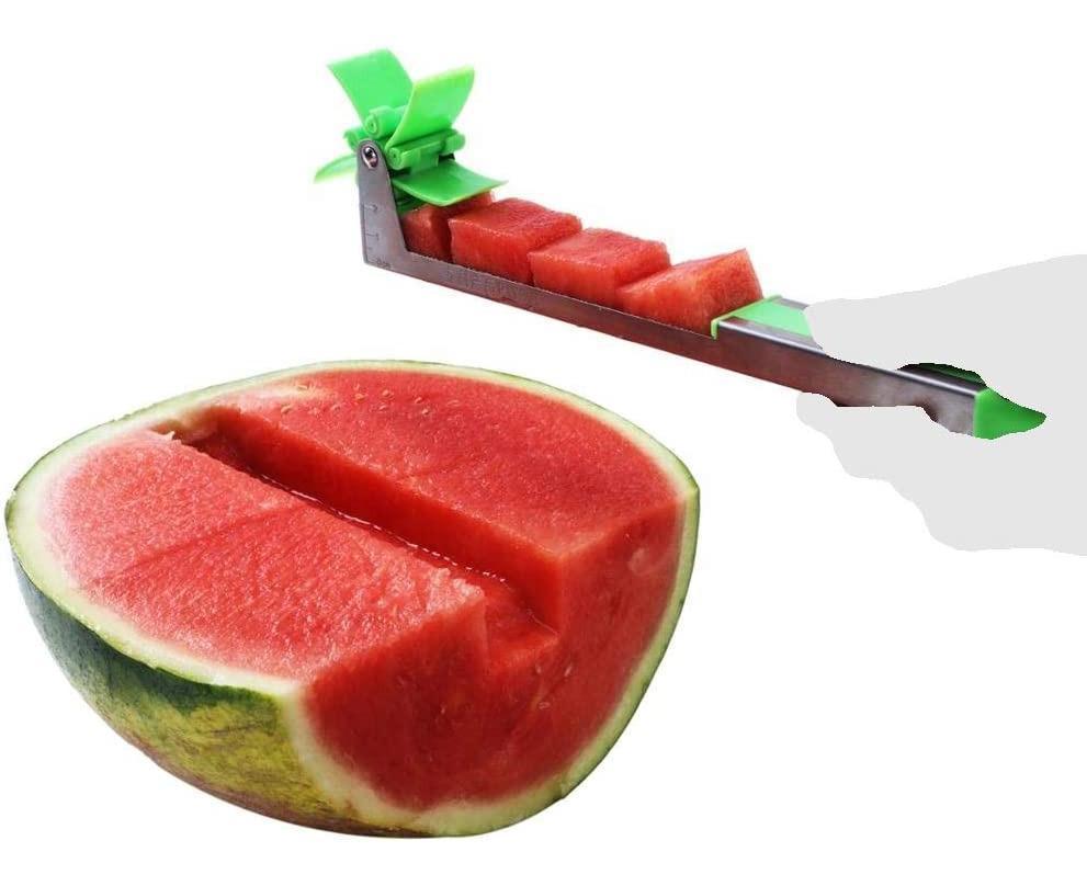 Watermelon Windmill Cutter - Stainless Steel Slicer - Green - Image 5