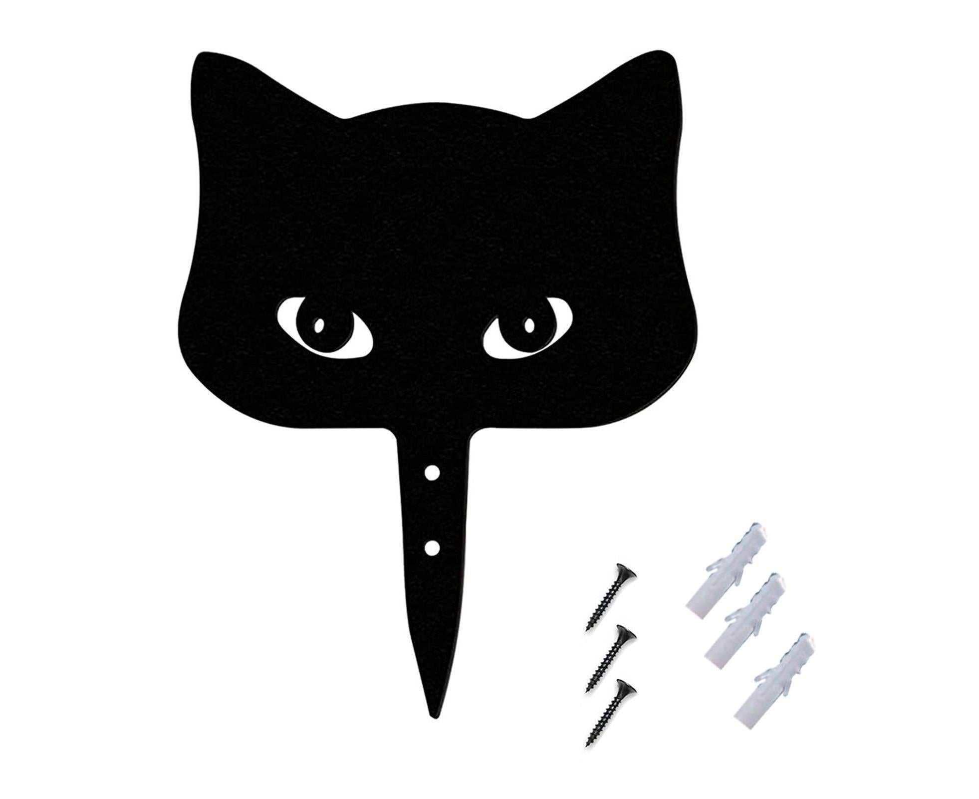 1 Set Garden Stake Peeping Cat Insert - A - Image 1