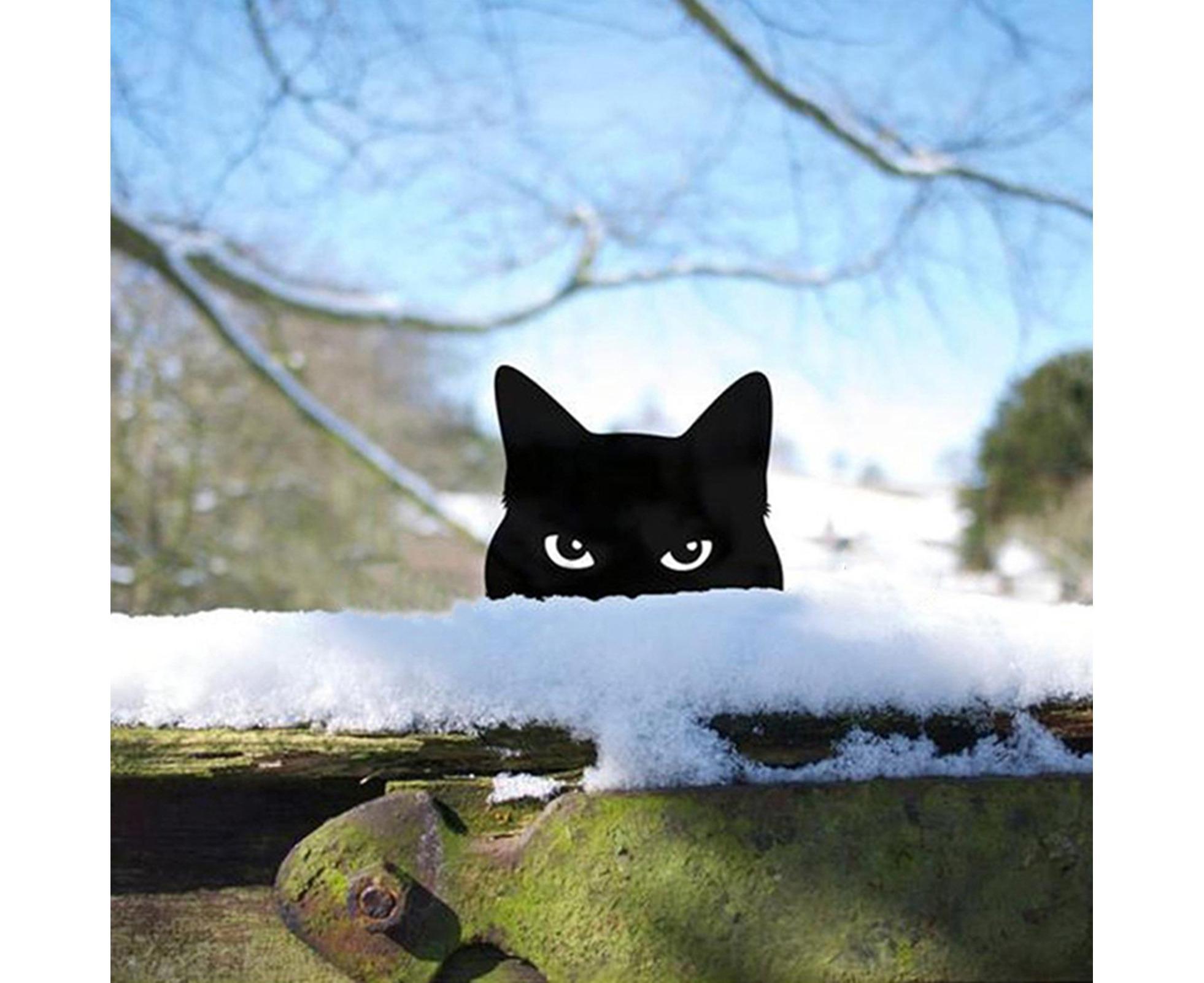 1 Set Garden Stake Peeping Cat Insert - A - Image 6
