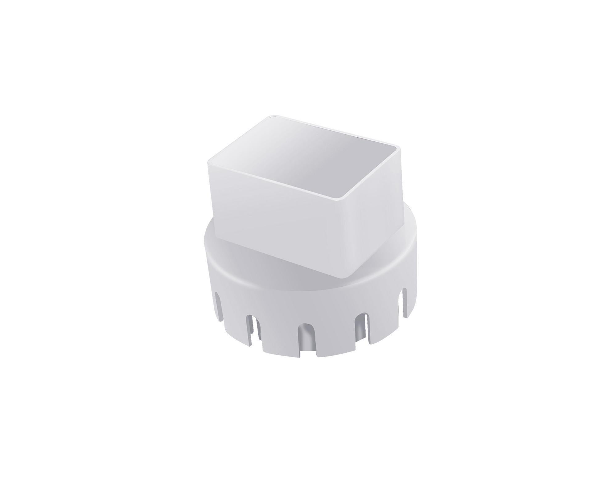 Downspout Adapter Rain Gutter Extender - White M - Image 1