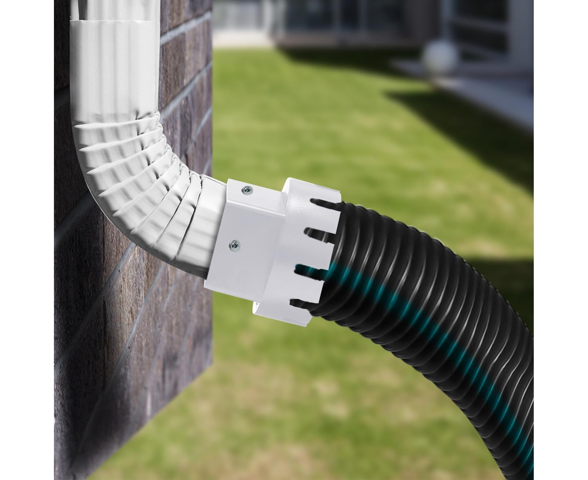 Downspout Adapter Rain Gutter Extender - White M - Image 3