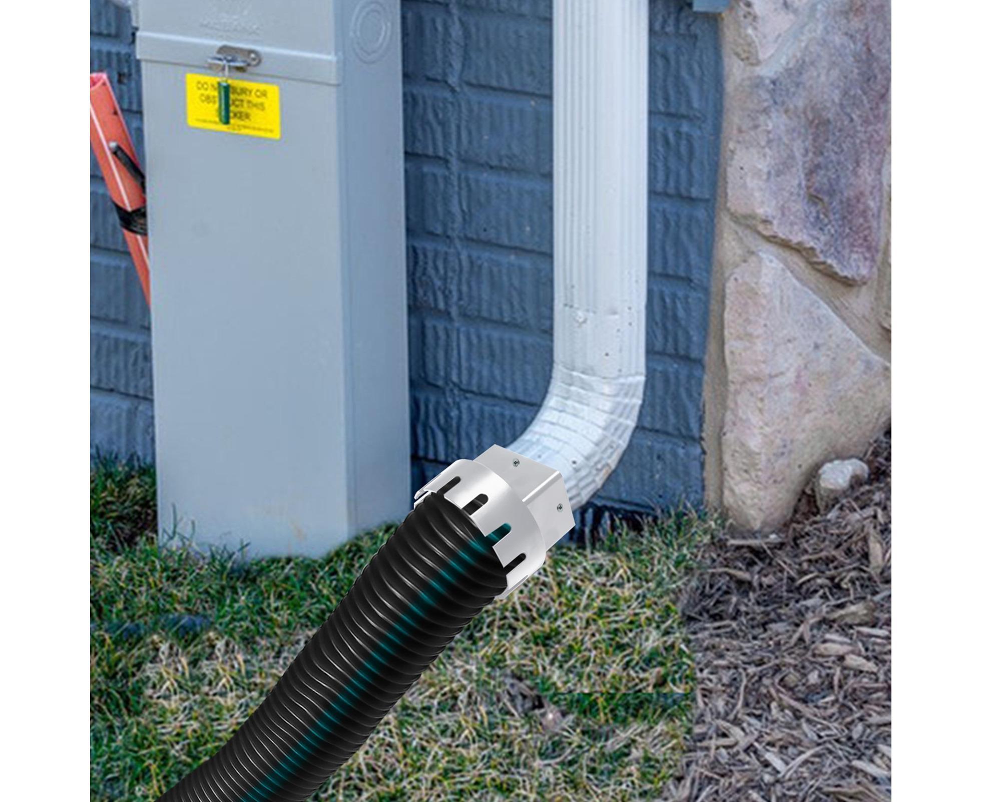 Downspout Adapter Rain Gutter Extender - White M - Image 6