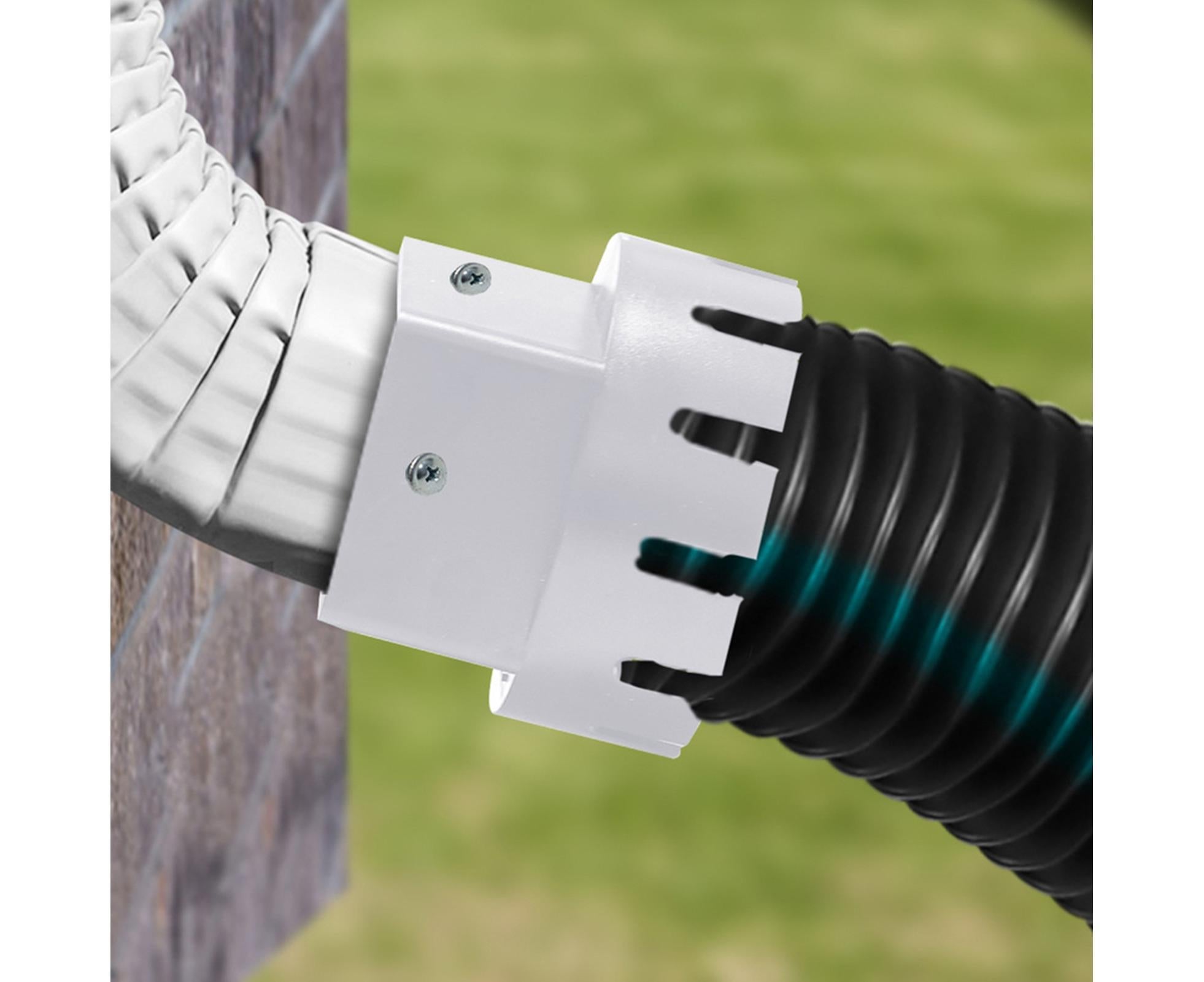 Downspout Adapter Rain Gutter Extender - White M - Image 7