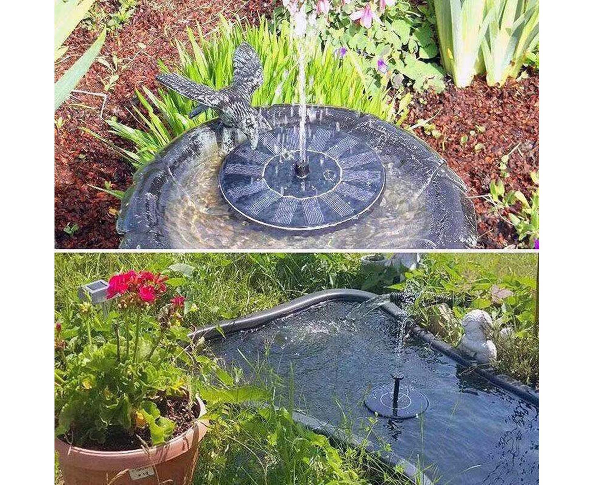 Water Fountain Solar Pump - Black - Image 5