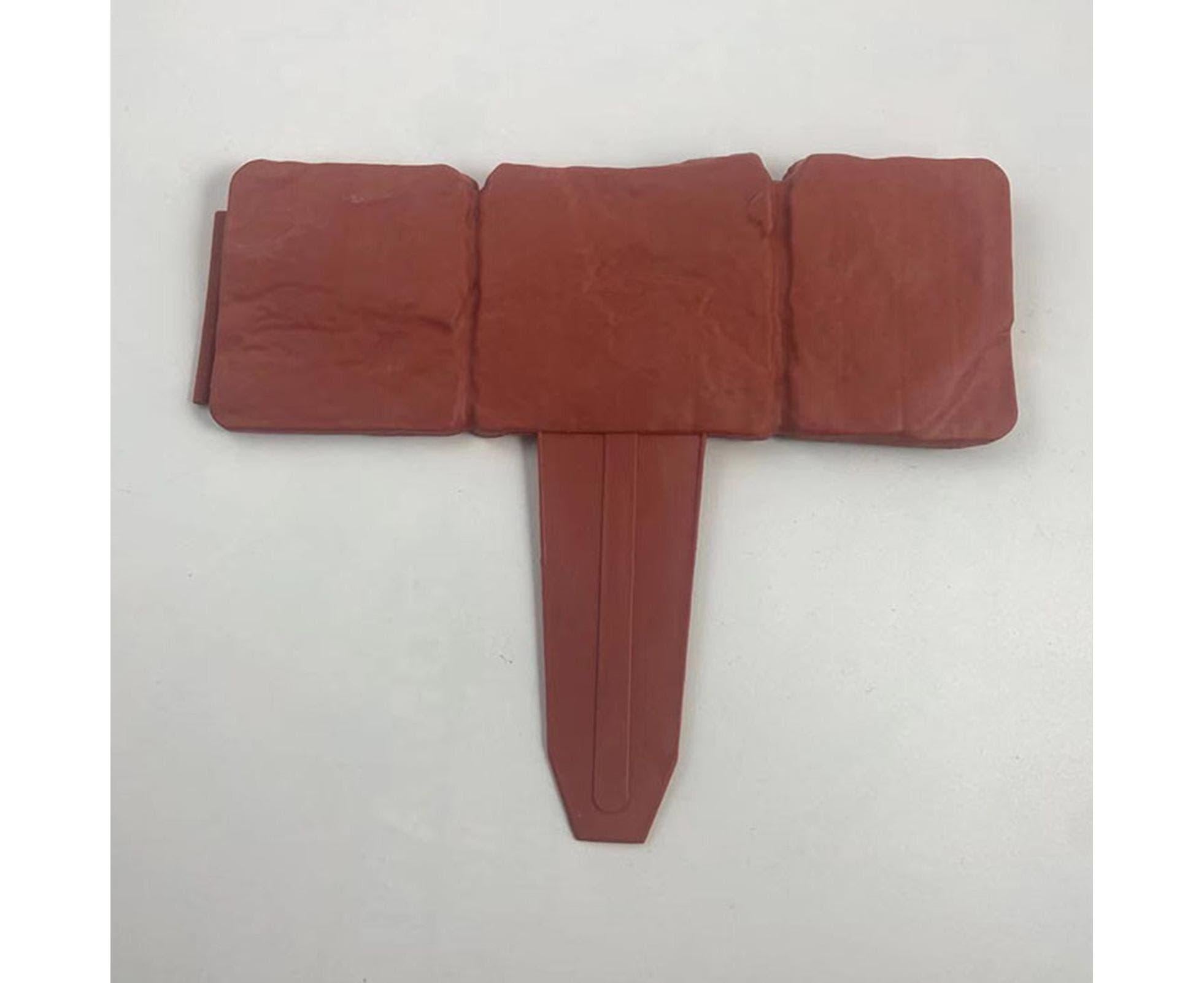 10pcs Garden Edging Border Faux Stone - Brown - Image 3