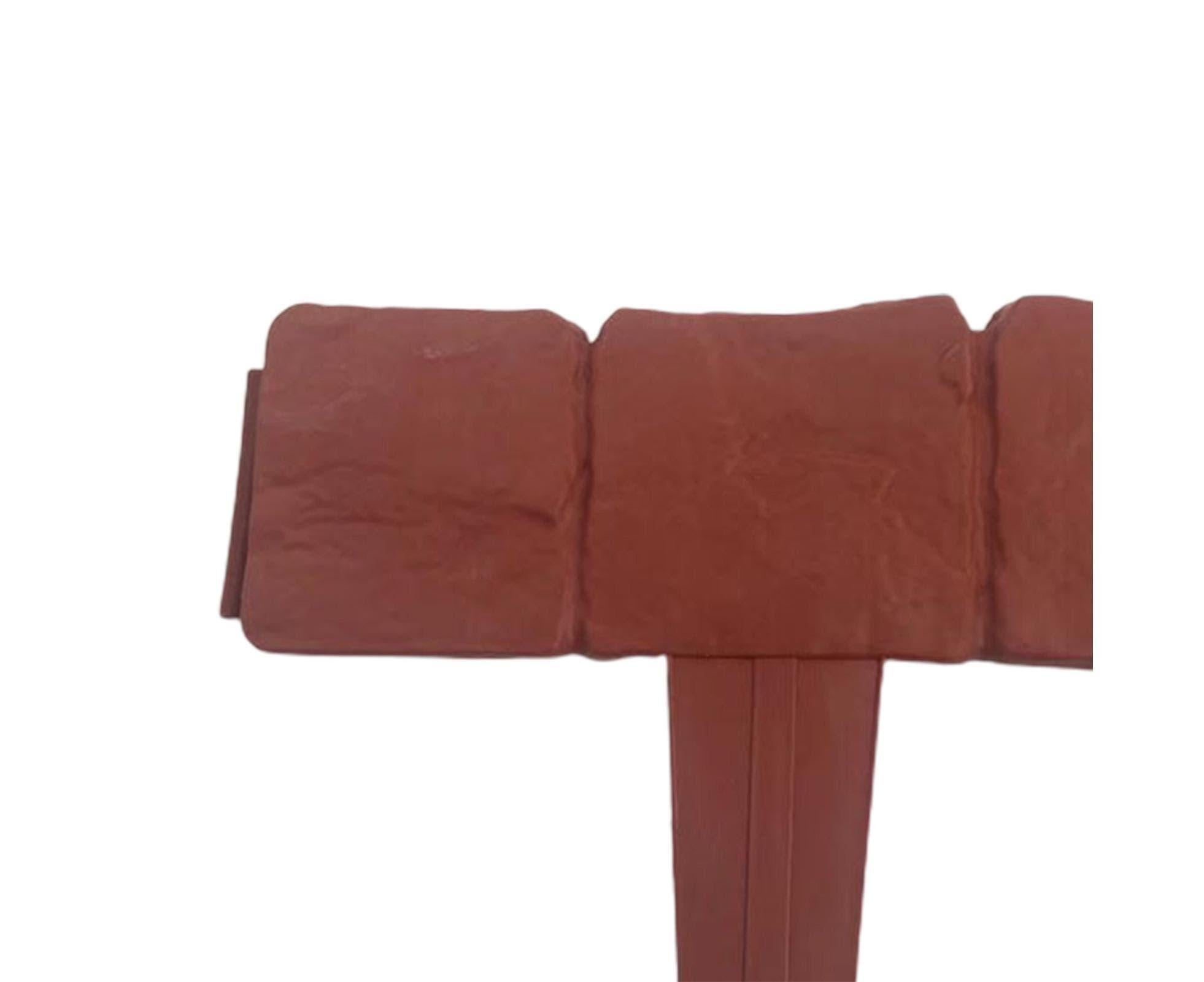 10pcs Garden Edging Border Faux Stone - Brown - Image 4