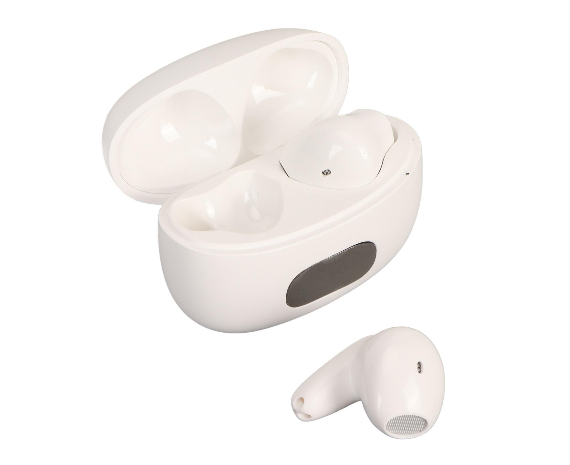 Bluetooth Translator Earbuds Noise Reduction 74 Languages 70 Accents Wireless with Digital Display White - Image 2