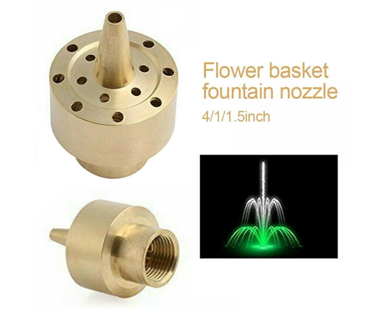 Garden Yard Pond Fountain Water Landscape Brass Nozzle Spray Sprinkler Head-1-1/2inch - Image 2