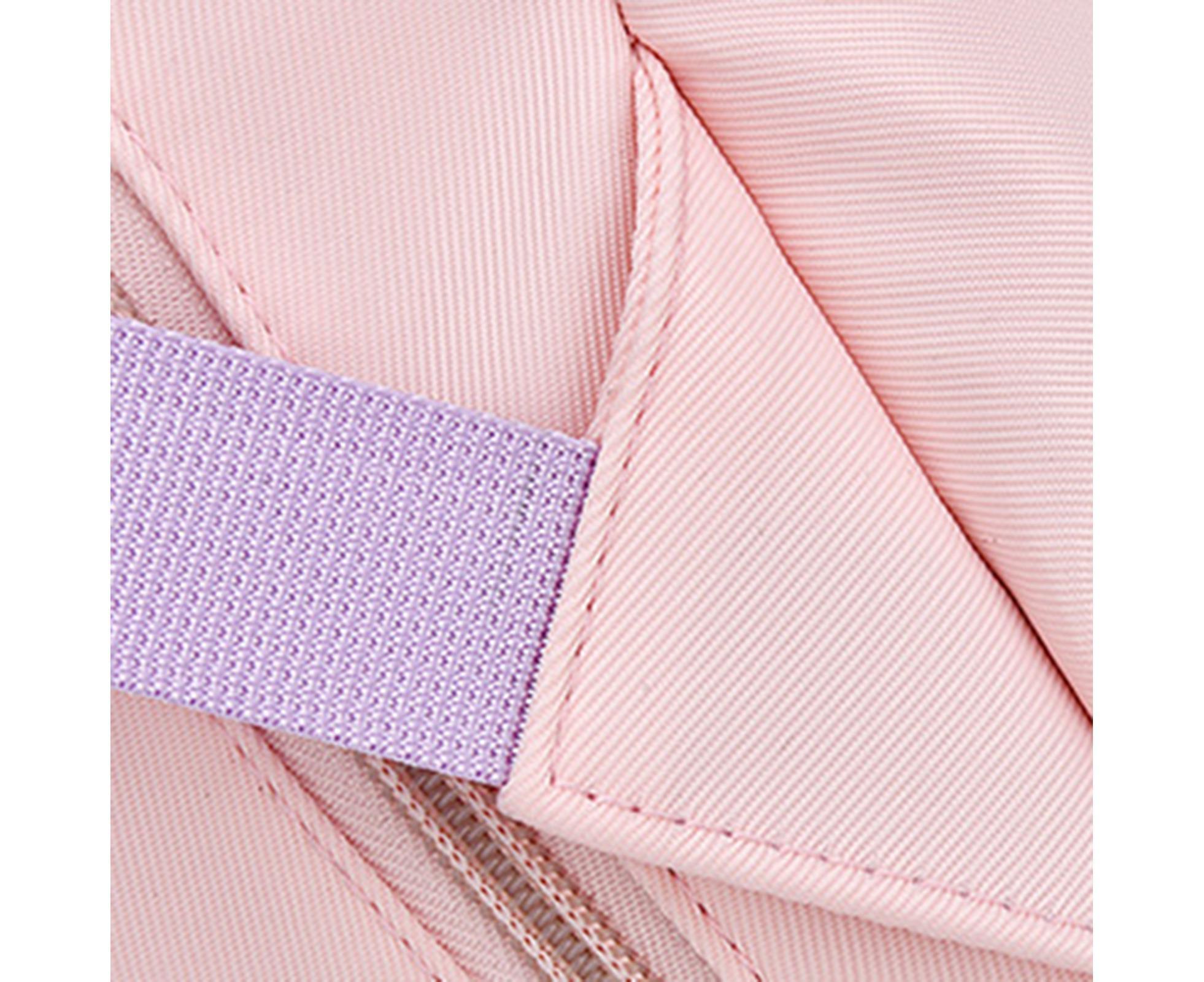 Students Backpack Cartoon Rabbit Waterproof Oxford Cloth Smooth Zipper Bookbag School Bag for Middle School Students - Pink - Image 5