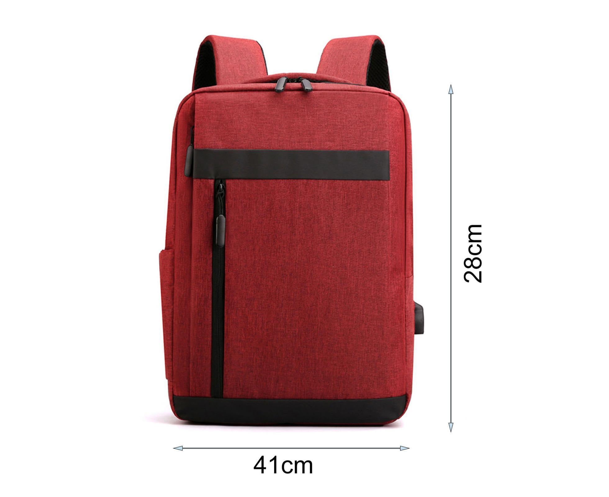 Unisex Backpack Adjustable Shoulder Straps Multilayer Multifunction USB Charging Port Casual Rucksack for Outdoor - Light Grey - Image 2