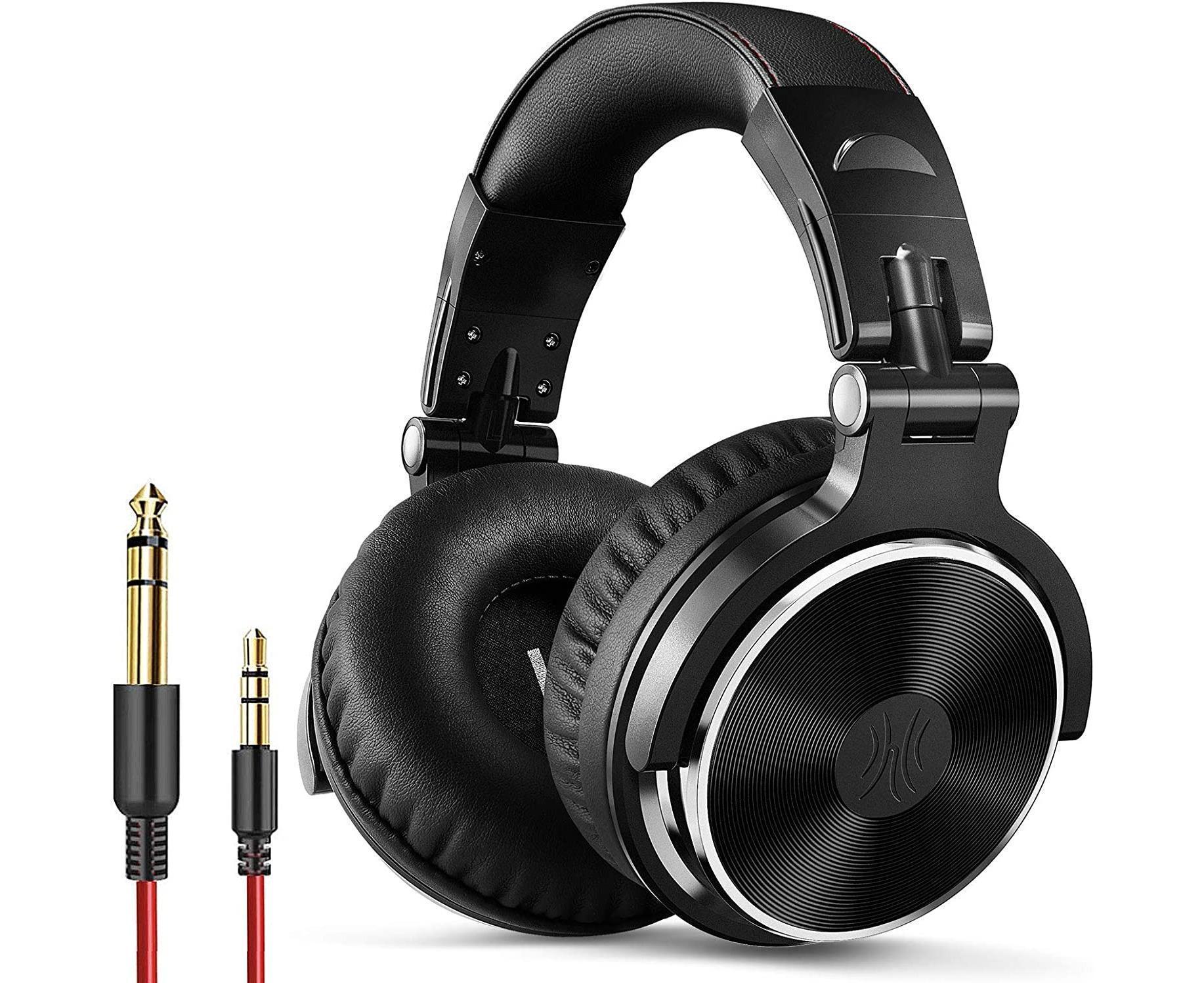Wired Over Ear Headphones - Studio Monitor - DJ Stereo Headset with 50mm Drivers - Image 1