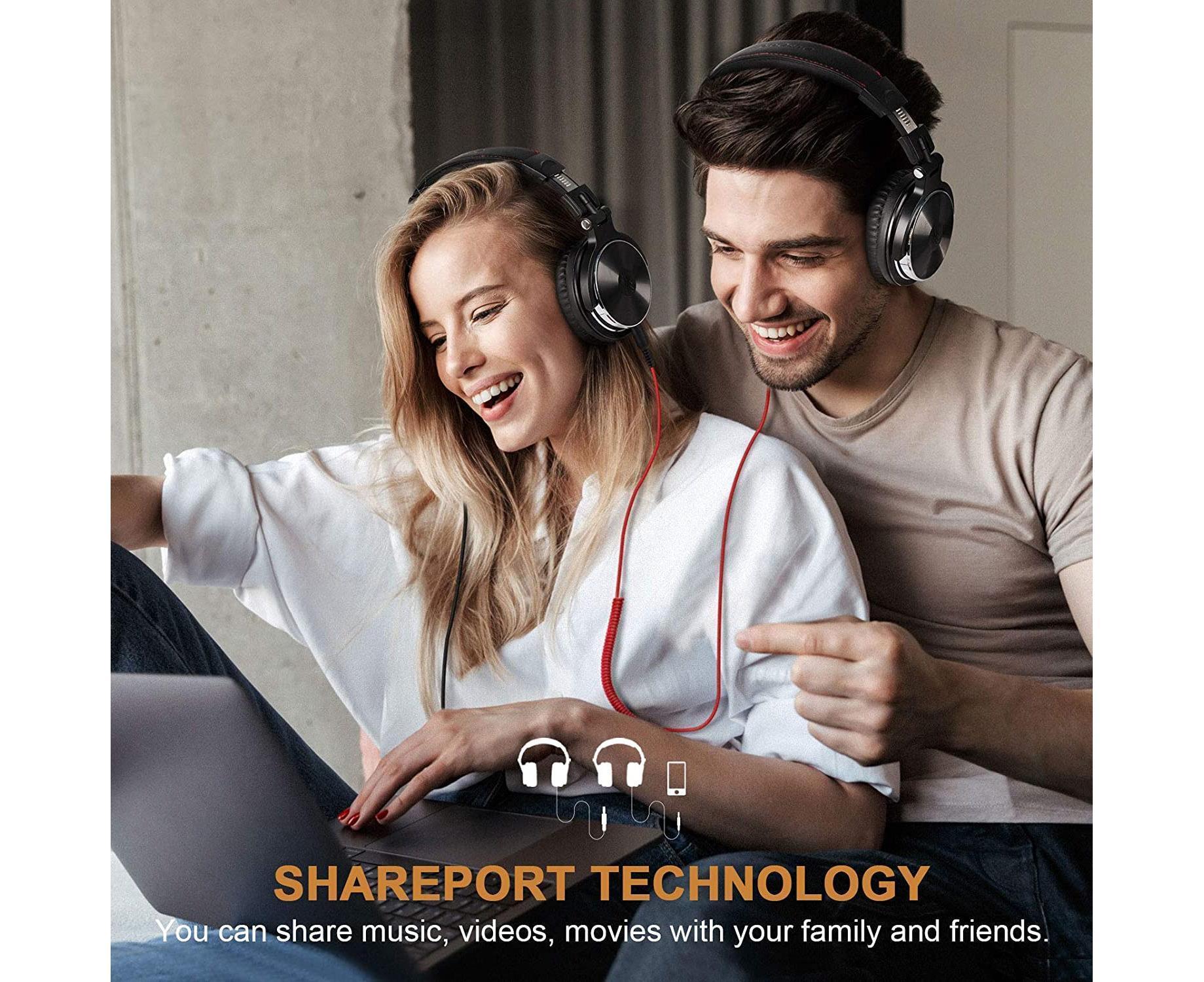 Wired Over Ear Headphones - Studio Monitor - DJ Stereo Headset with 50mm Drivers - Image 3