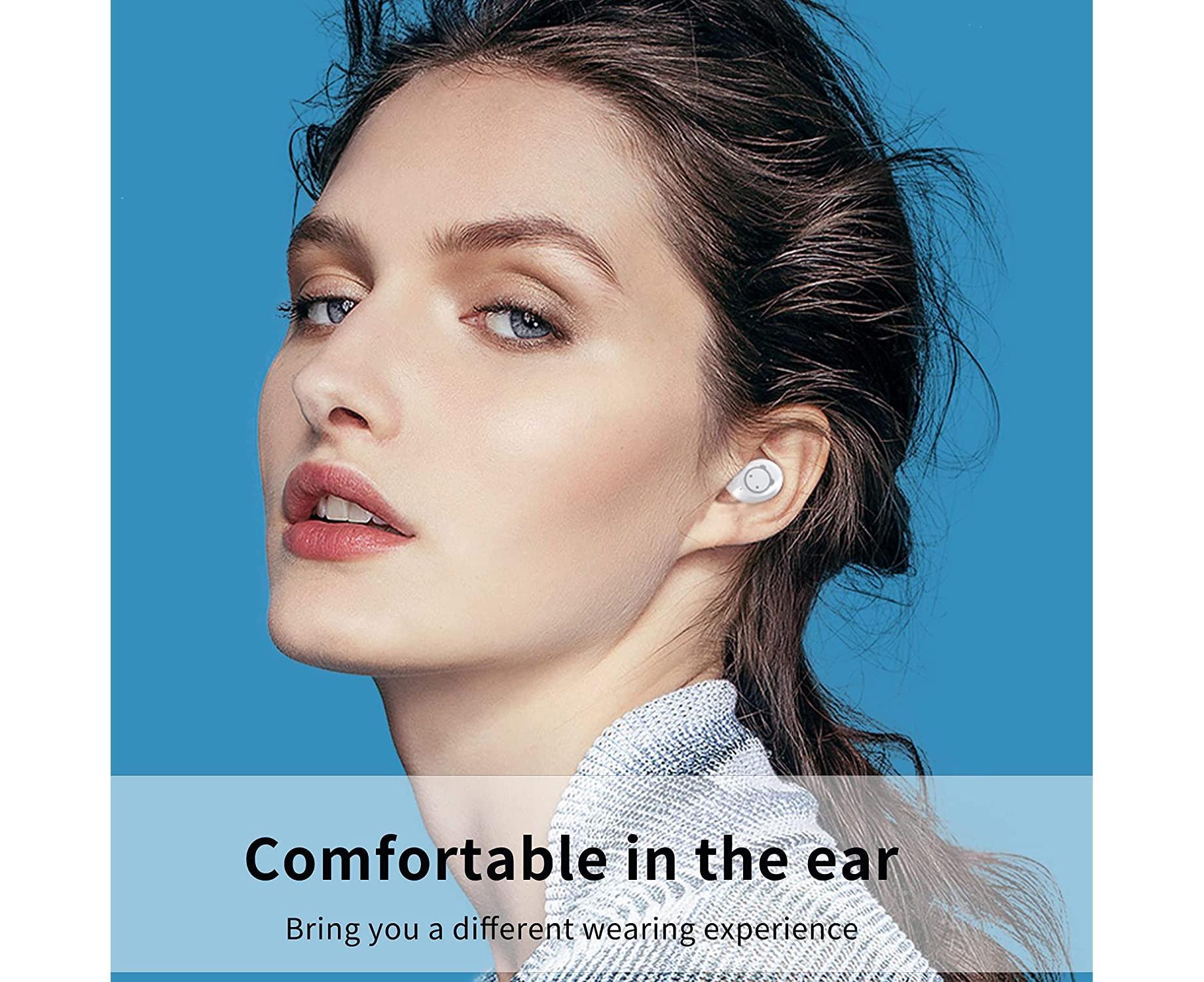 Bluetooth earbuds with charging box Compatible with iPhone and Android - Image 2