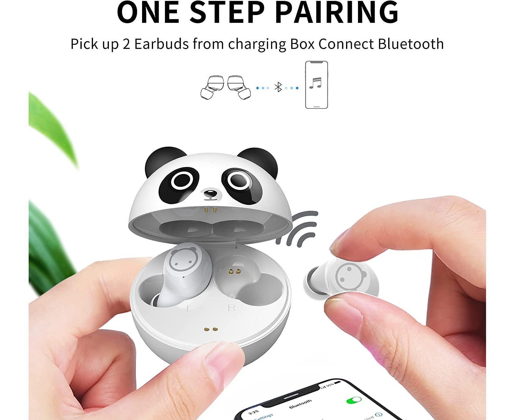 Bluetooth earbuds with charging box Compatible with iPhone and Android - Image 3
