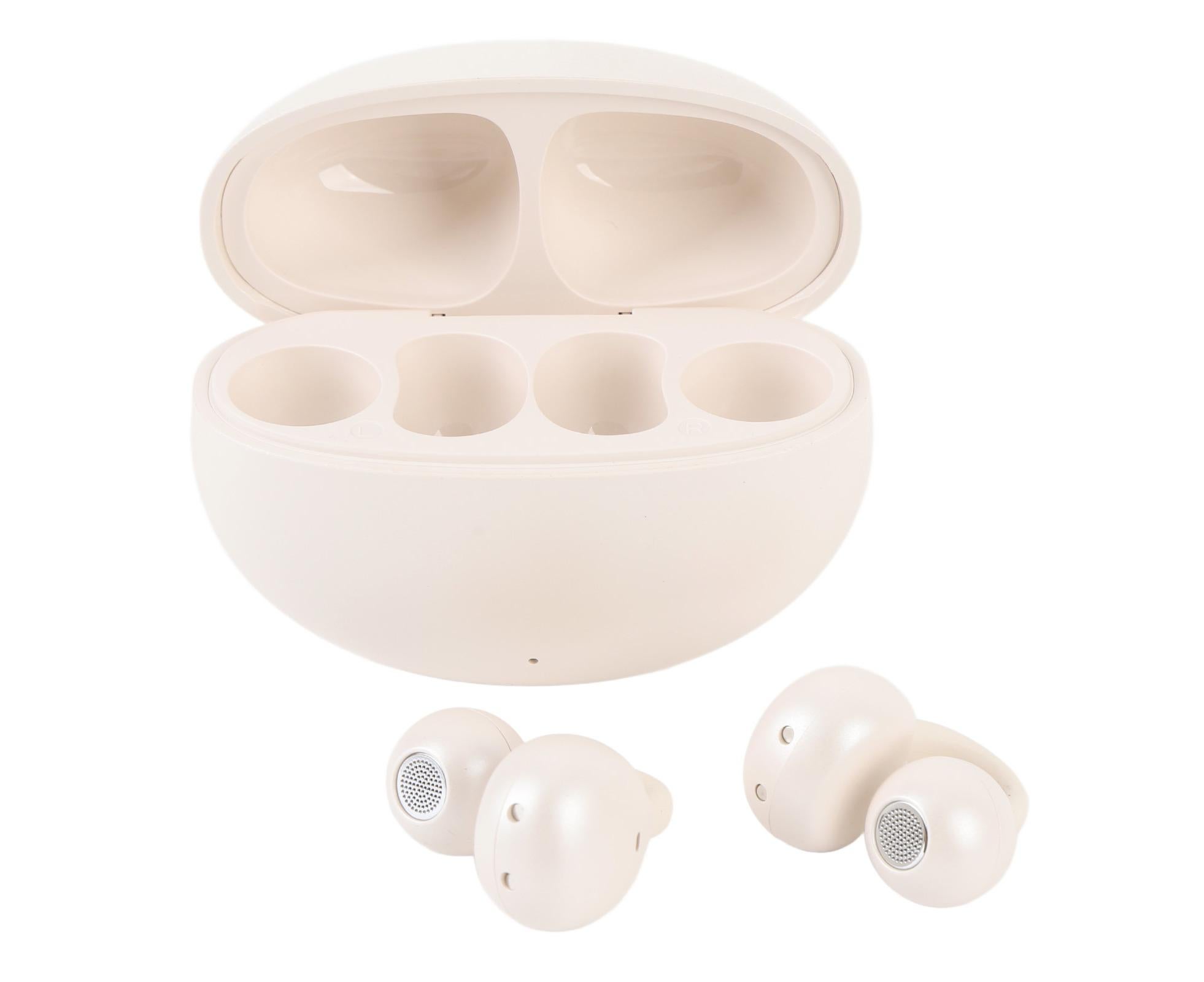 Language Translator Earbuds 144 Languages Bluetooth 5.49 Noise Cancellation Wireless Long Battery Life Translation Earphone in Real Time Milky White - Image 2