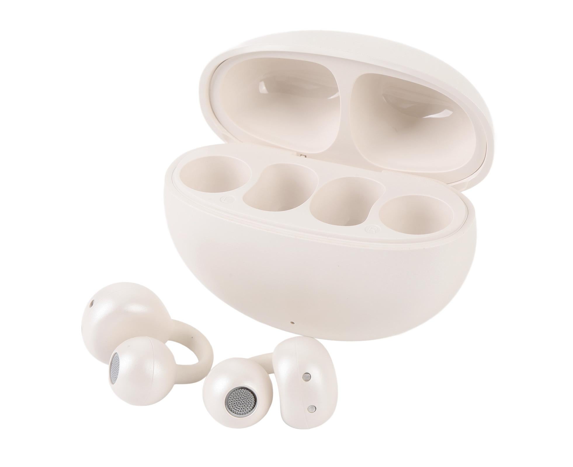 Language Translator Earbuds 144 Languages Bluetooth 5.49 Noise Cancellation Wireless Long Battery Life Translation Earphone in Real Time Milky White - Image 4