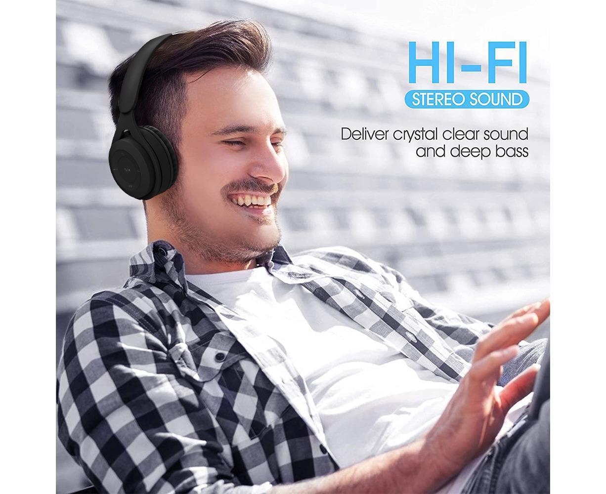 Bluetooth Over Ear Headphones - Soft Earmuffs - Built-in Mic Bluetooth 5.0 - Image 3