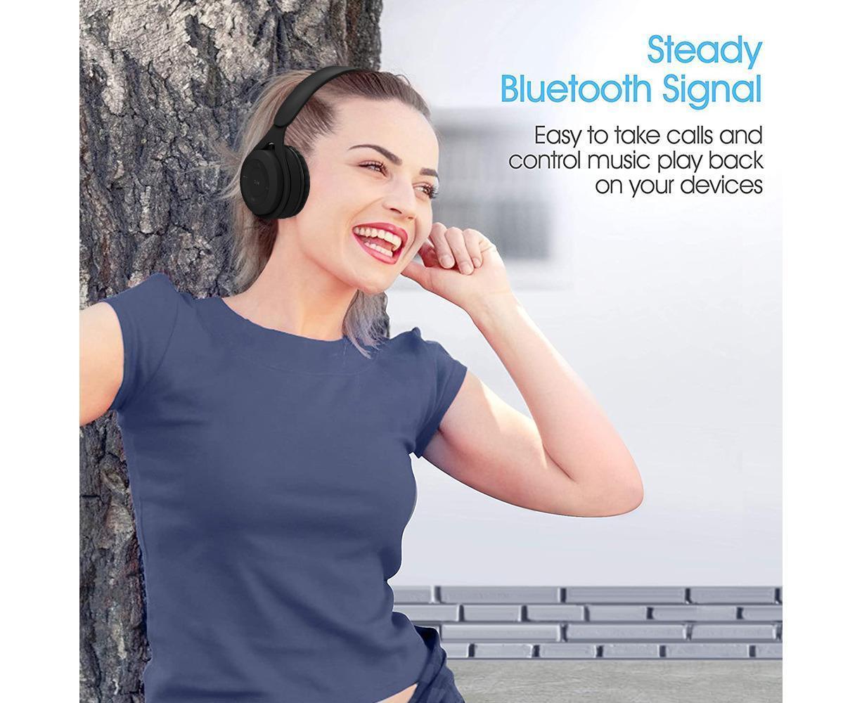 Bluetooth Over Ear Headphones - Soft Earmuffs - Built-in Mic Bluetooth 5.0 - Image 4