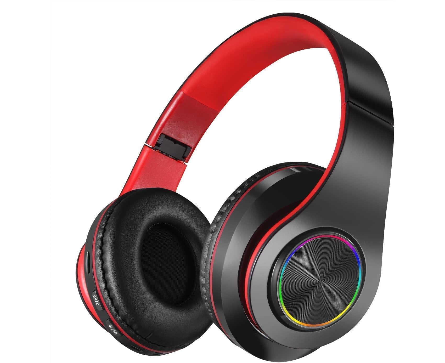 Bluetooth Over Ear Headphones - Stereo Bass - Soft Earmuffs with Built-in Mic for Gym/Office - Image 1