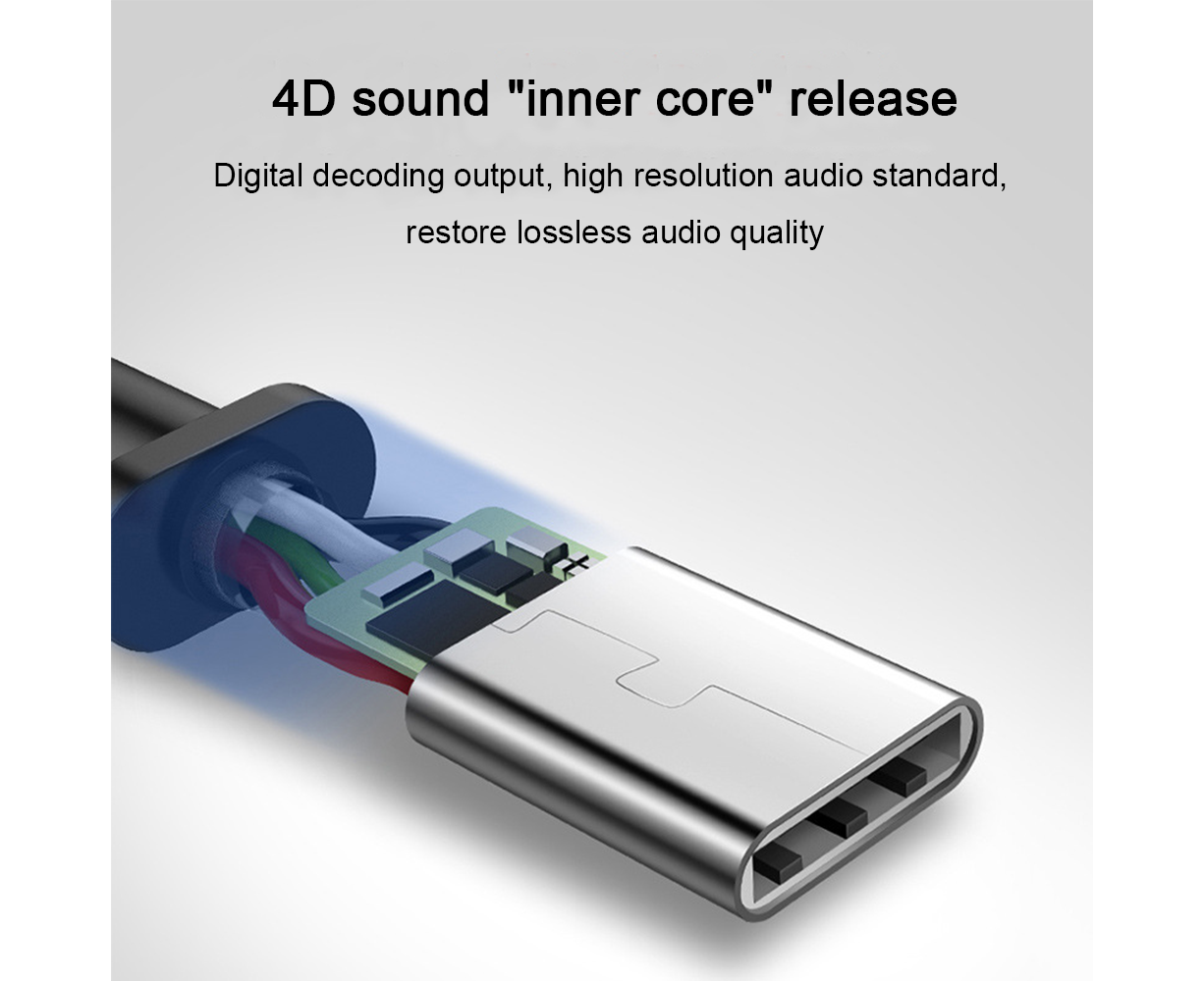 In-Ear Headphones - Type-C Connection - Wired Earphones with Mic and Noise Isolating Sound - Image 4