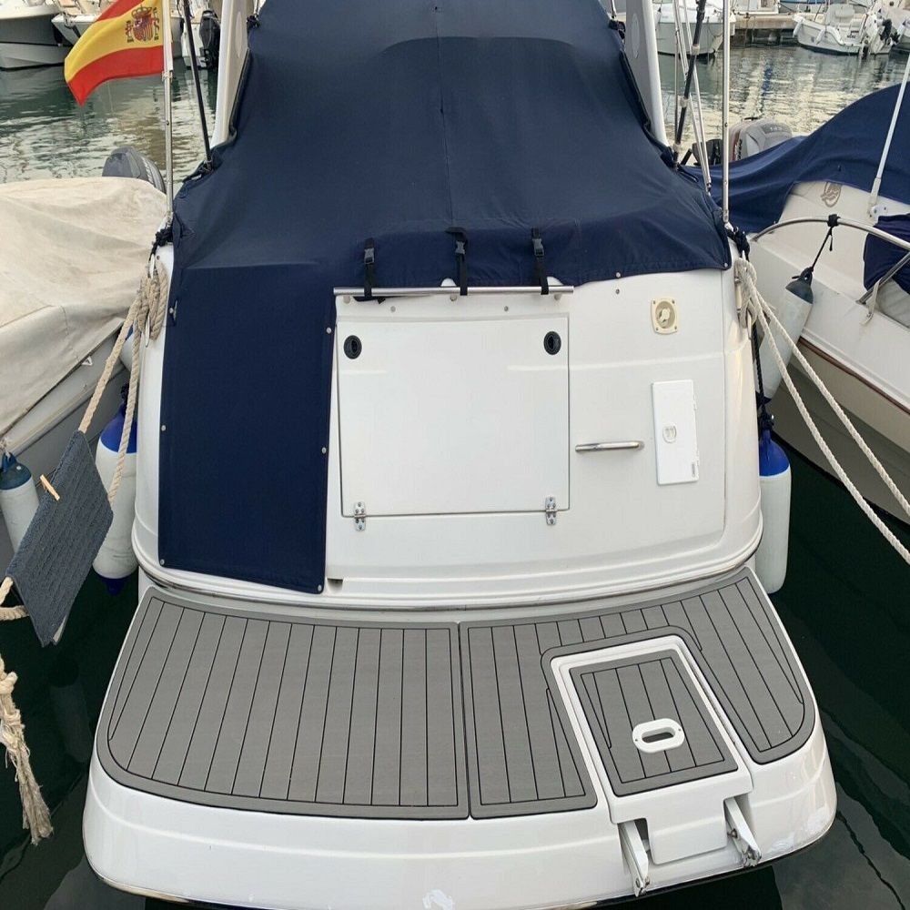 1999-2005 Four Winns 268 Vista Swim Platform Cockpit Boat EVA Foam Faux Teak Floor Pad Mat SeaDek MarineMat Gatorstep Style Self Adhesive - Image 3