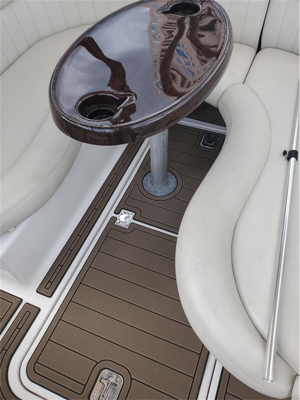 1999-2005 Four Winns 268 Vista Swim Platform Cockpit Boat EVA Foam Faux Teak Floor Pad Mat SeaDek MarineMat Gatorstep Style Self Adhesive - Image 4