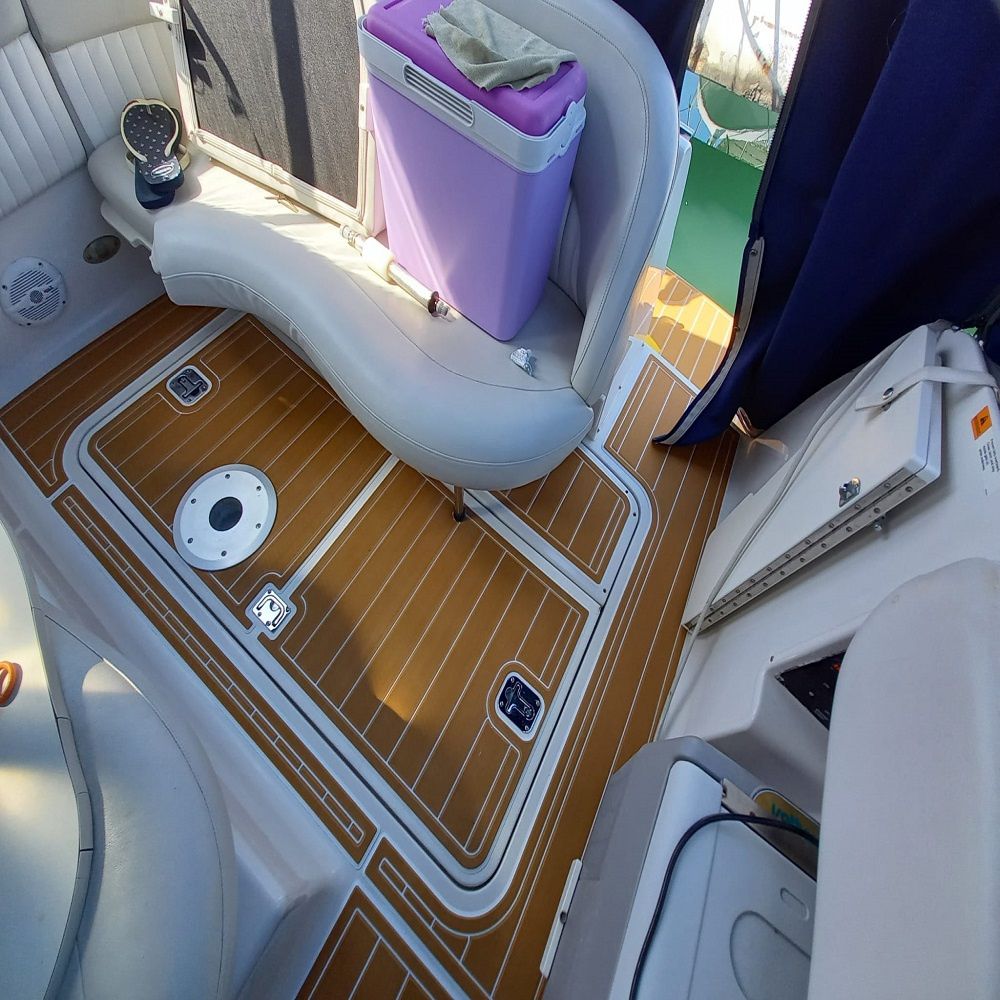 1999-2005 Four Winns 268 Vista Swim Platform Cockpit Boat EVA Foam Faux Teak Floor Pad Mat SeaDek MarineMat Gatorstep Style Self Adhesive - Image 5