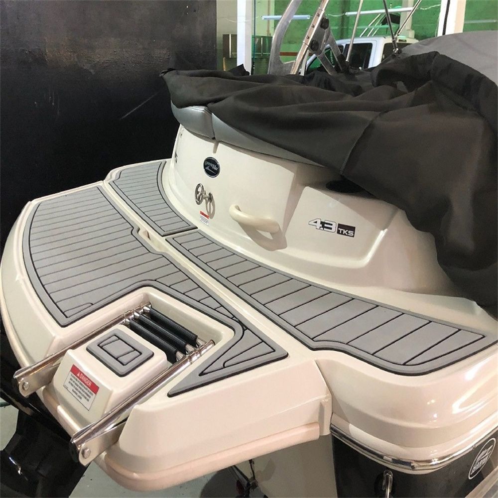 2008-2012 Sea Ray 185 Sport Swim Platform Pad Boat EVA Foam Teak Deck Floor Mat SeaDek MarineMat Gatorstep Style Self Adhesive - Image 3