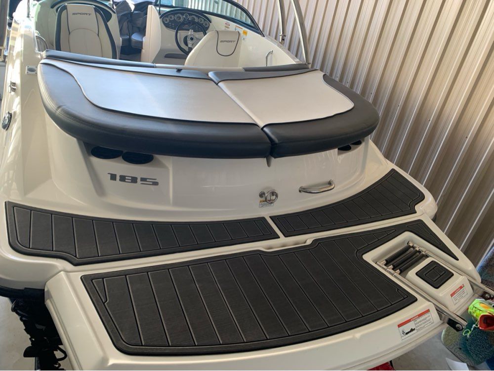 2008-2012 Sea Ray 185 Sport Swim Platform Pad Boat EVA Foam Teak Deck Floor Mat SeaDek MarineMat Gatorstep Style Self Adhesive - Image 4
