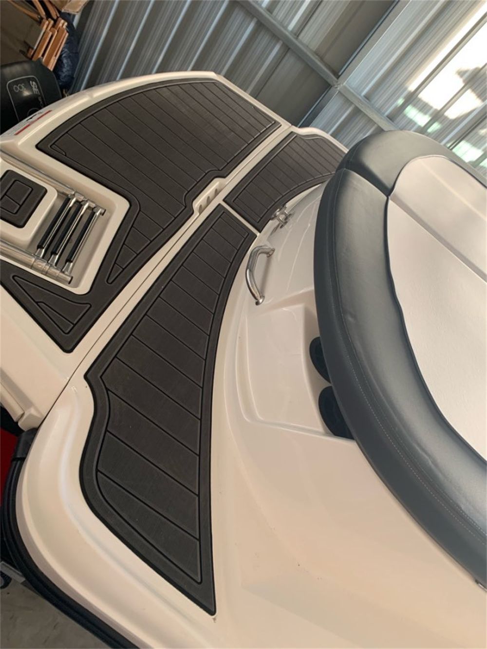 2008-2012 Sea Ray 185 Sport Swim Platform Pad Boat EVA Foam Teak Deck Floor Mat SeaDek MarineMat Gatorstep Style Self Adhesive - Image 6